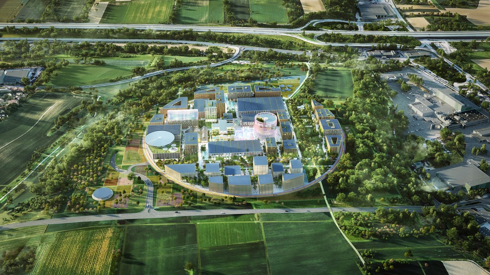mvrdv wins competition to design the innovation park artificial intelligence in heilbronn