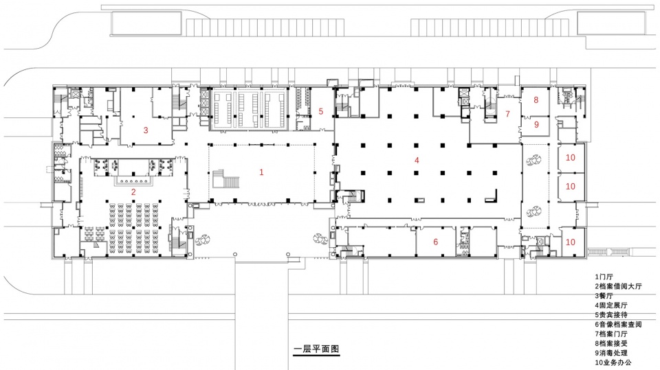 hubei provincial archives new building by csadi