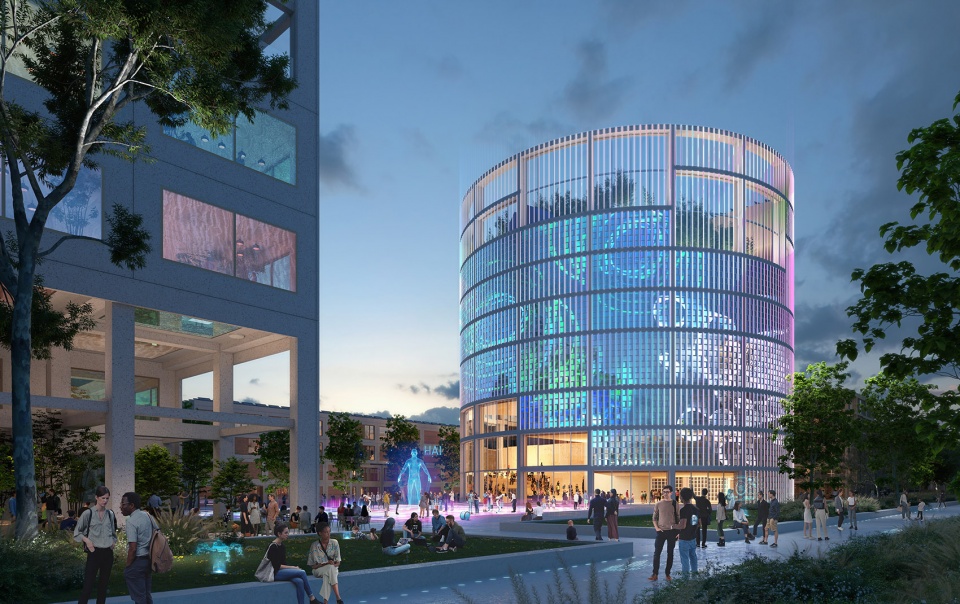 mvrdv wins competition to design the innovation park artificial intelligence in heilbronn