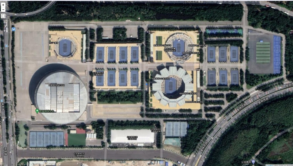 china national tennis center by la group
