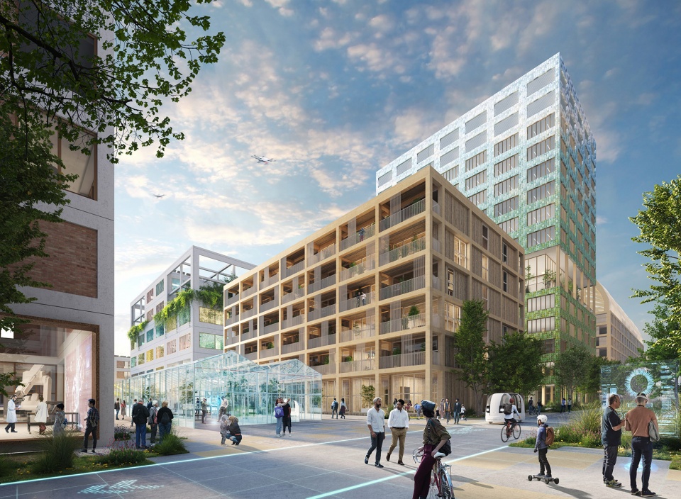 mvrdv wins competition to design the innovation park artificial intelligence in heilbronn