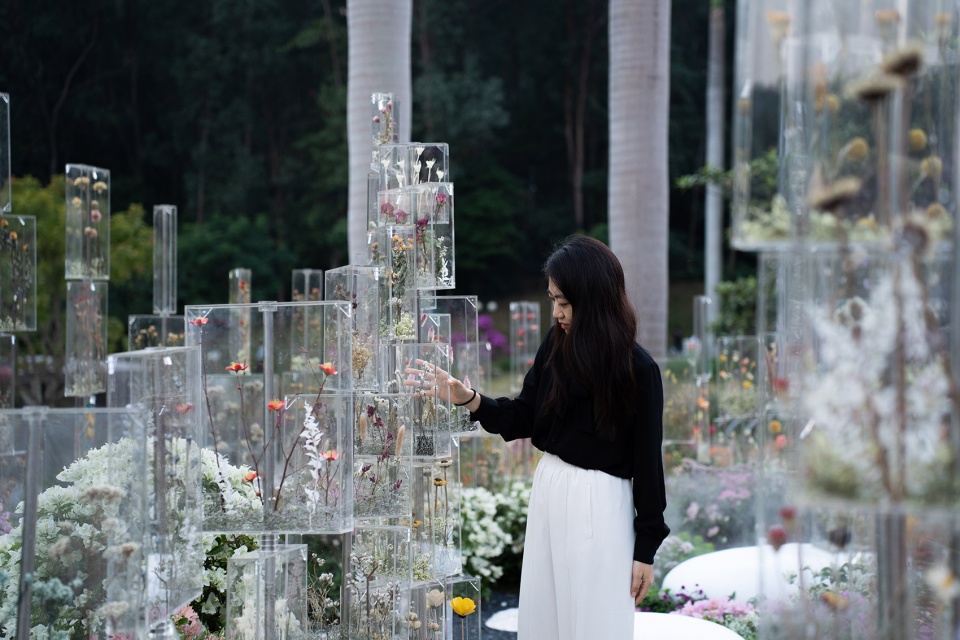 The Frozen Flower Gallery A garden of 2021 Shenzhen Bougainvillea Show by School of Architecture and Urban Planning Shenzhen University