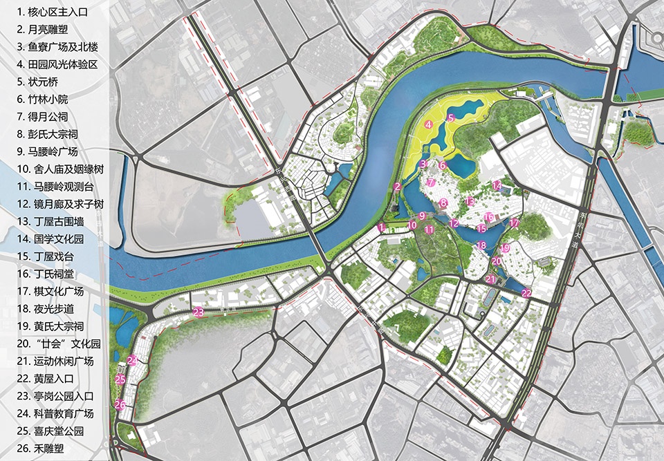 Organic renewal of the contiguous villages of Ding Peng and Huang by DONGDA SHENZHEN DESIGN CO LTD