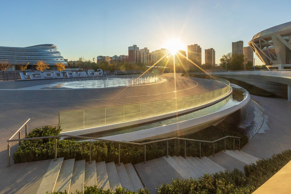 china national tennis center by la group