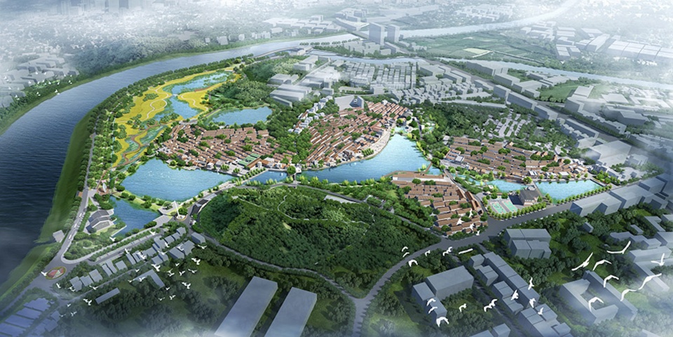 Organic renewal of the contiguous villages of Ding Peng and Huang by DONGDA SHENZHEN DESIGN CO LTD