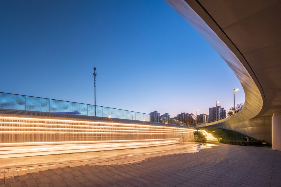 china national tennis center by la group