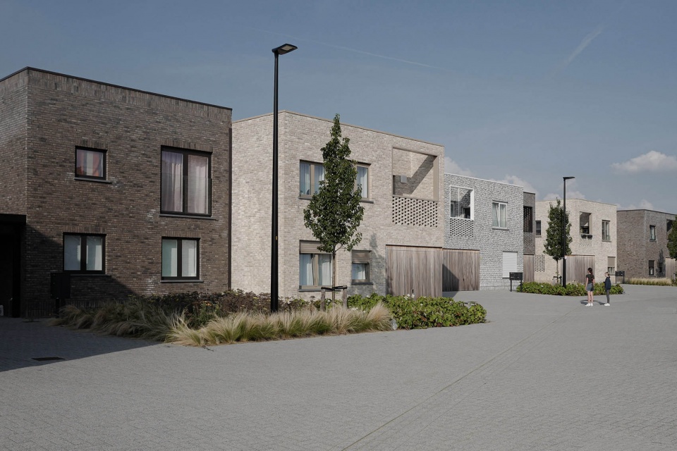social housing in dessel by studio farris architects