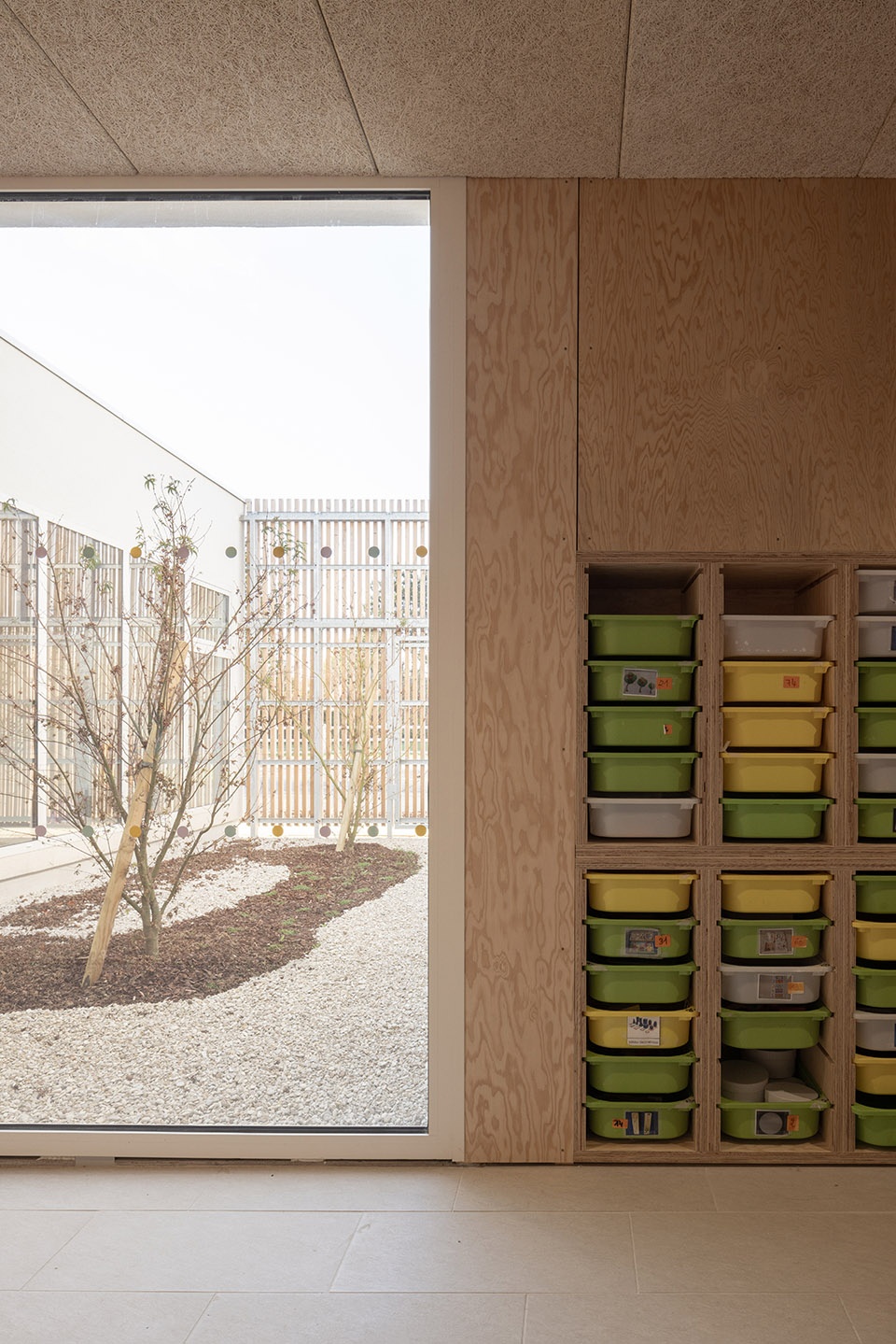 Construction of a three classes kindergarten in Saint Ouen Du Tilleul by ACAU Architectes