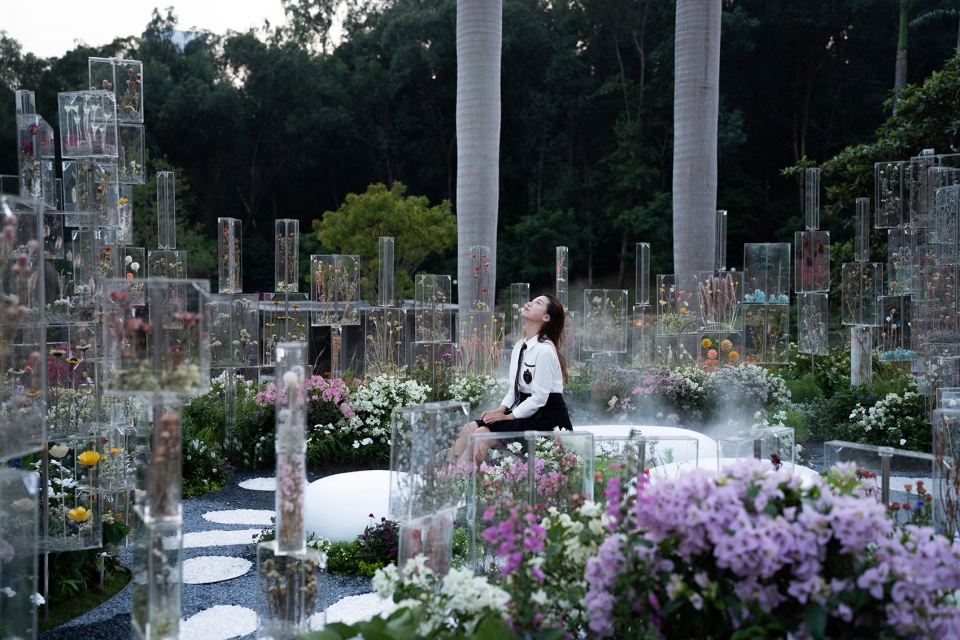 The Frozen Flower Gallery A garden of 2021 Shenzhen Bougainvillea Show by School of Architecture and Urban Planning Shenzhen University