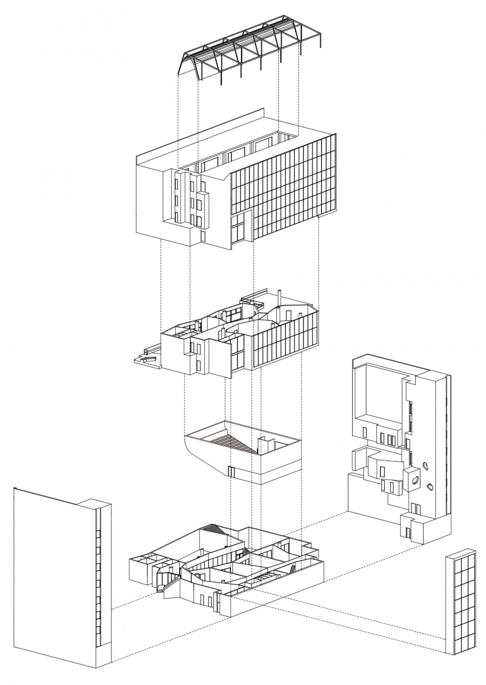 the collage building cultural centre teresa pamies by jorge vidal studio