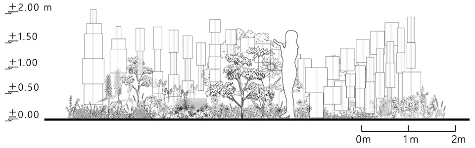 The Frozen Flower Gallery A garden of 2021 Shenzhen Bougainvillea Show by School of Architecture and Urban Planning Shenzhen University