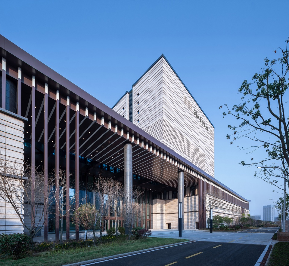 hubei provincial archives new building by csadi
