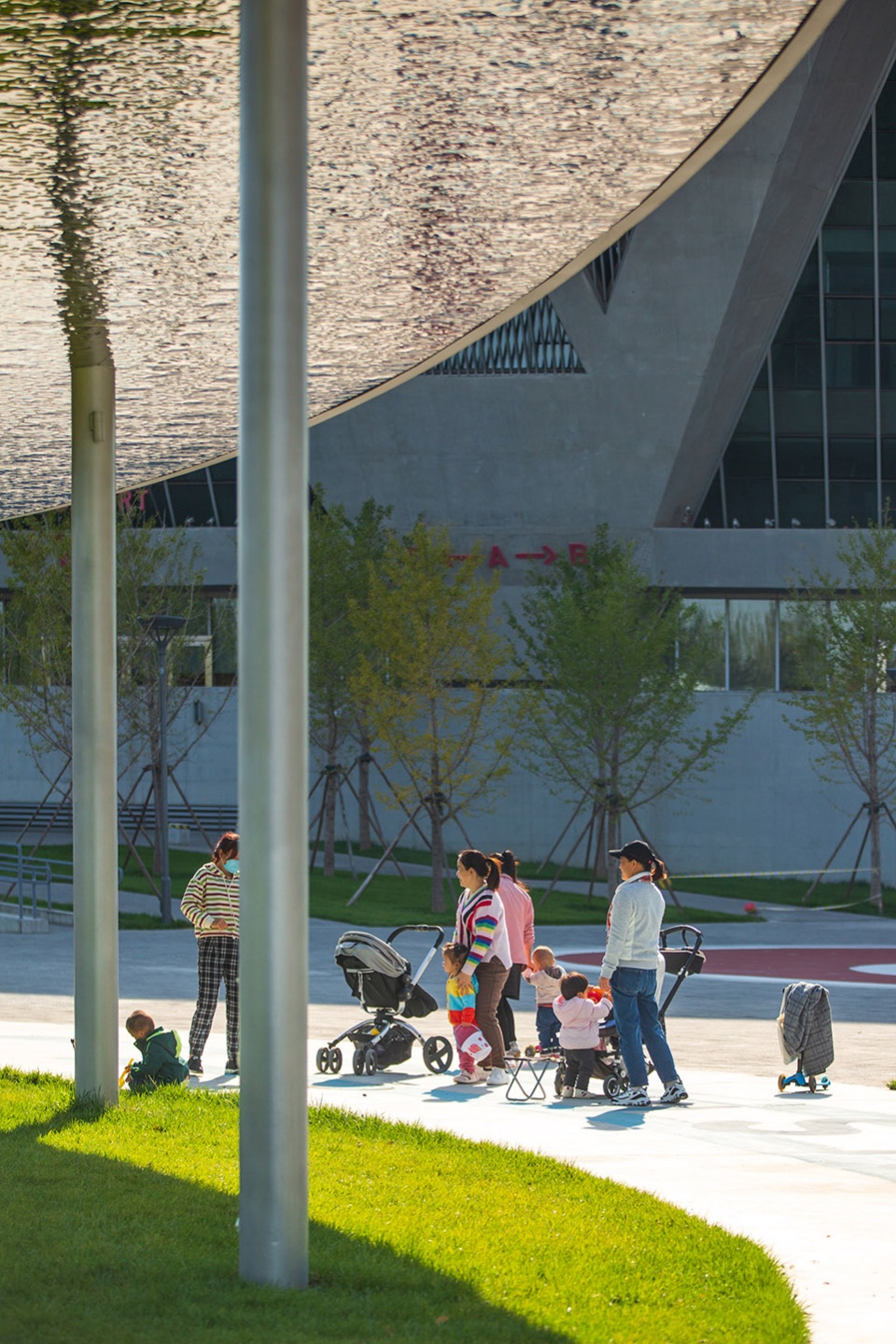 china national tennis center by la group