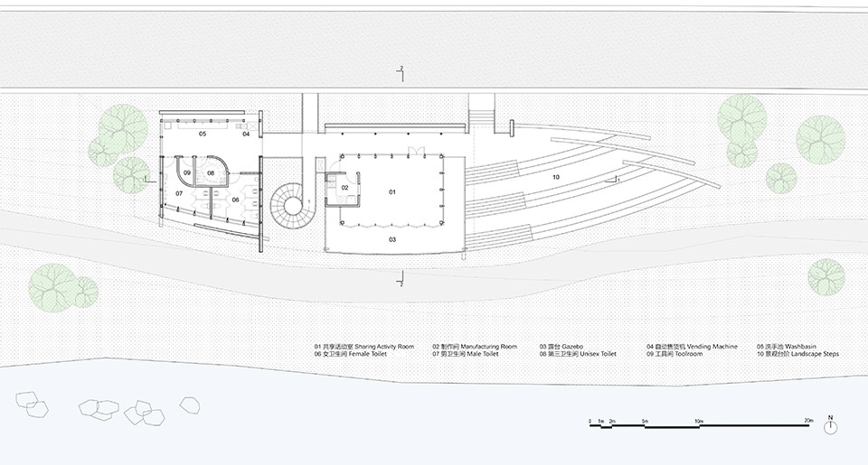 Xutang Habitat Service Station of Xin an River Comprehensive Protection Project by HUADONG ENGINEERING CORPORATION LIMITED Xu Kun Studio