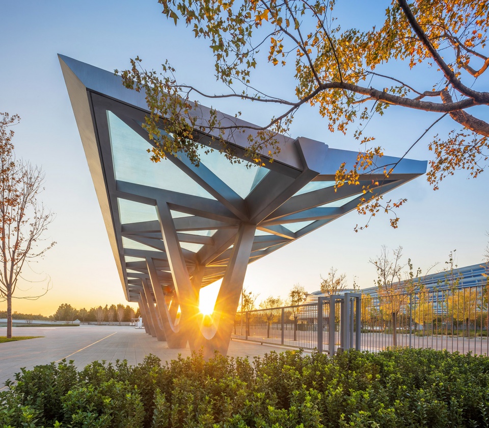 china national tennis center by la group