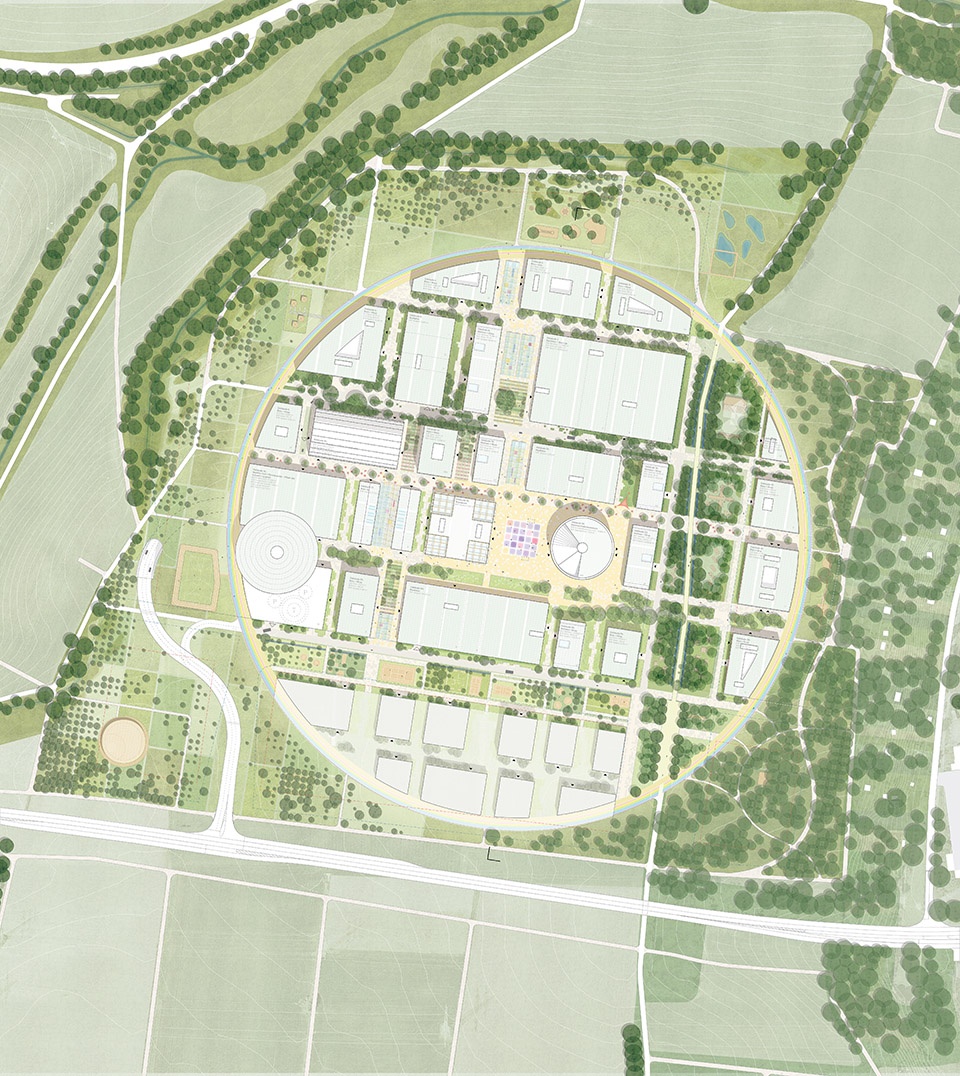 mvrdv wins competition to design the innovation park artificial intelligence in heilbronn