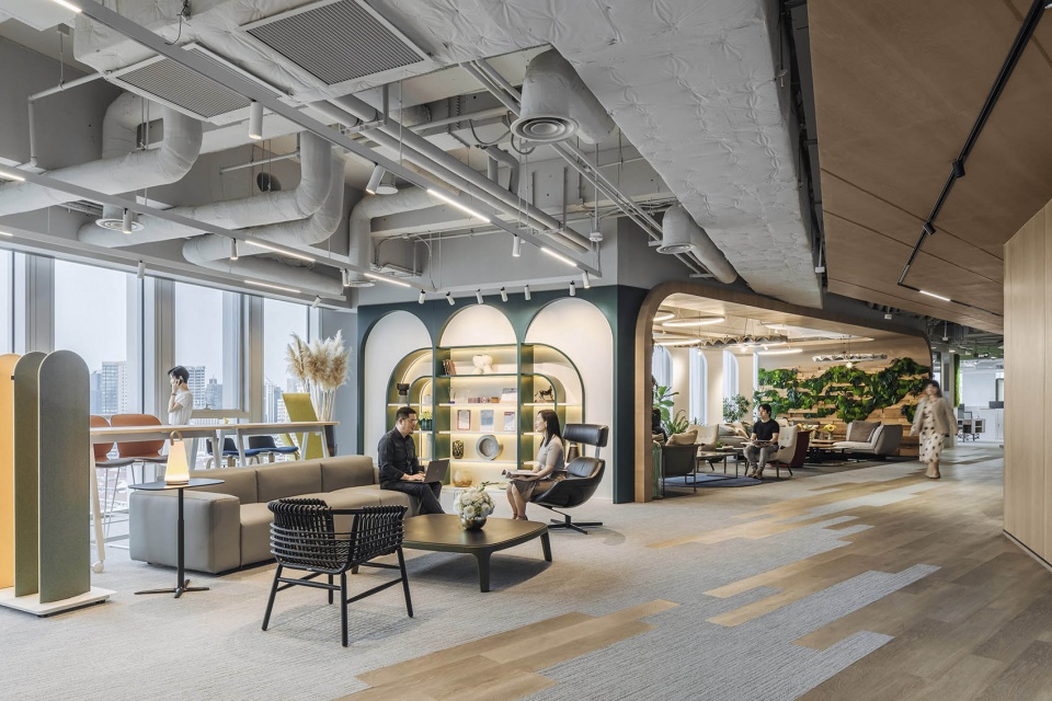 haworth hws customer experience centre in shanghai china by gensler