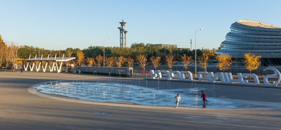 china national tennis center by la group