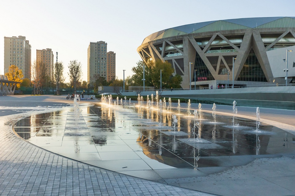 china national tennis center by la group