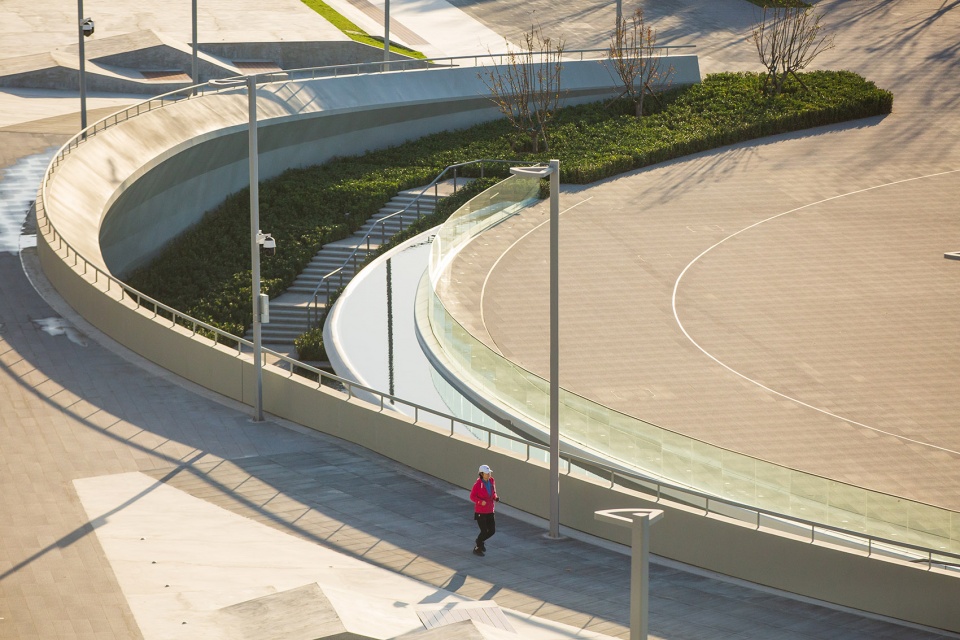 china national tennis center by la group