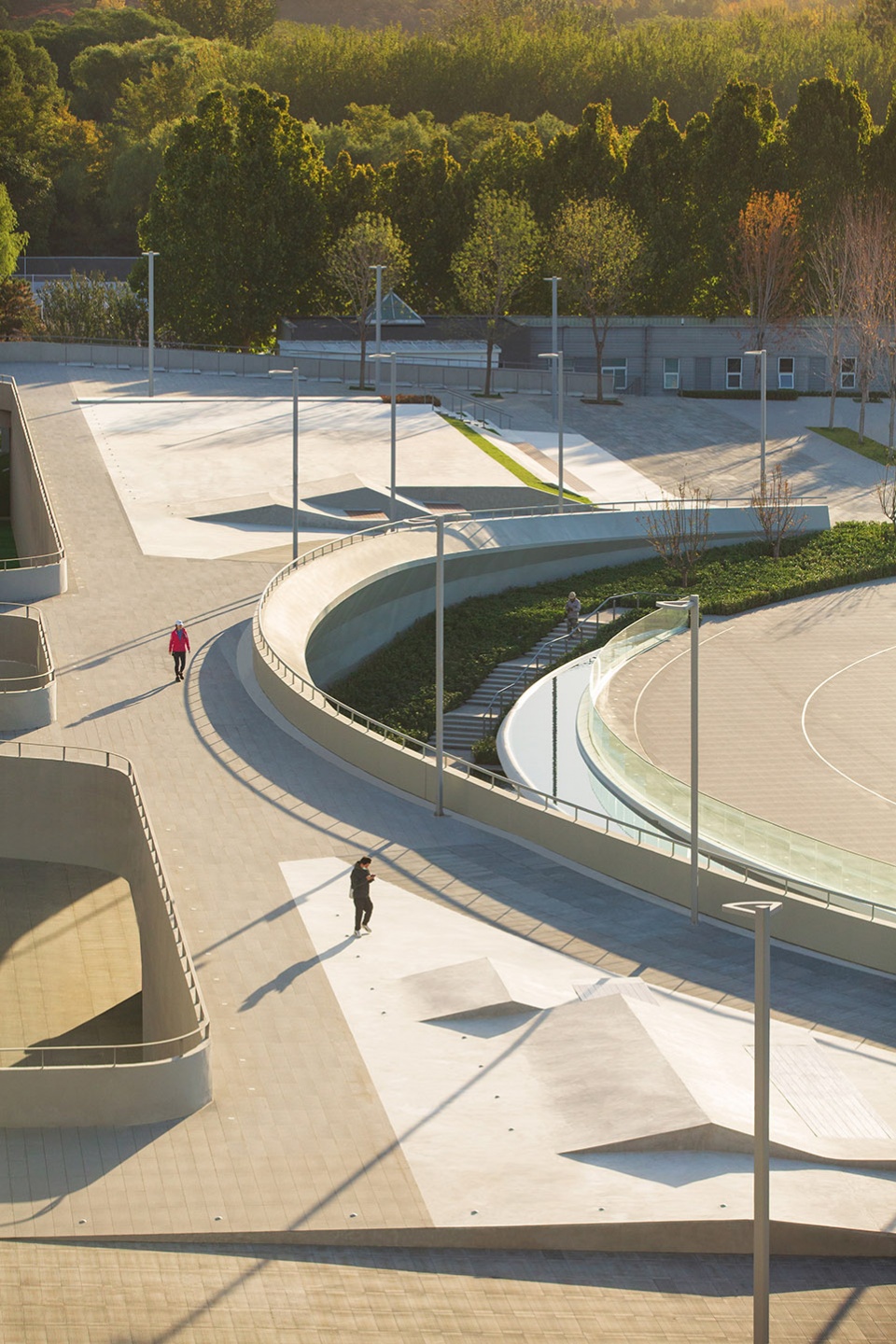 china national tennis center by la group