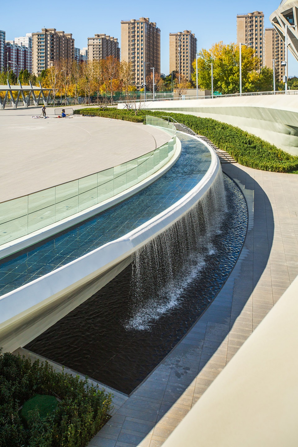 china national tennis center by la group