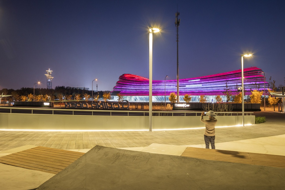 china national tennis center by la group