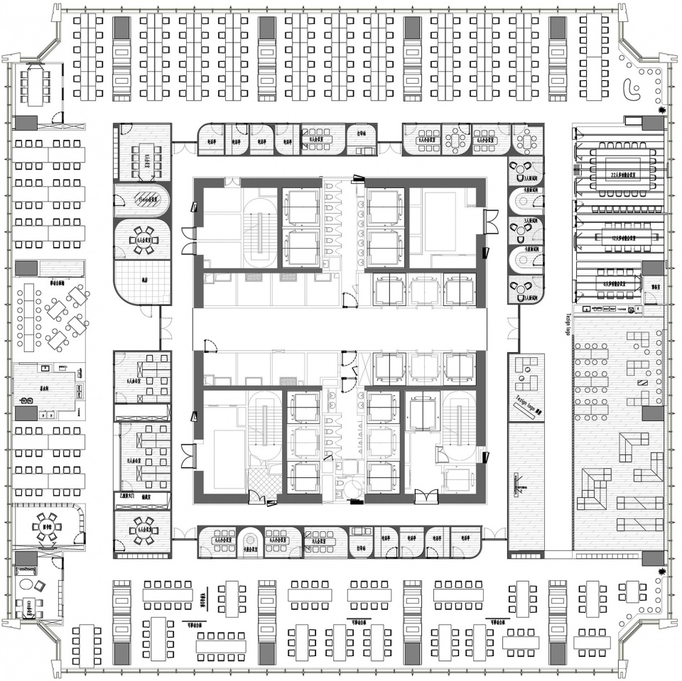 tezign west bund star center headquarter interior design by xframe studio