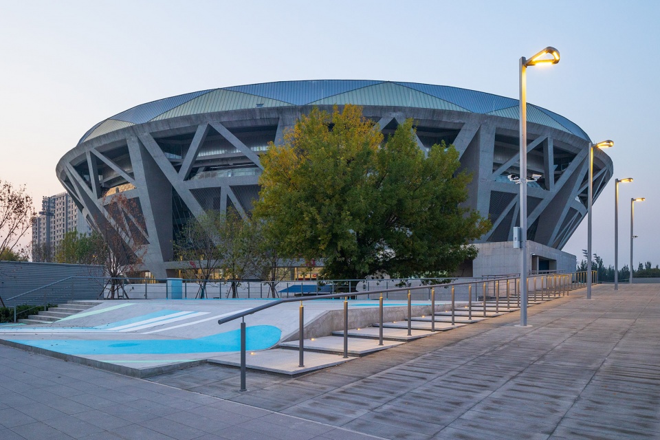 china national tennis center by la group