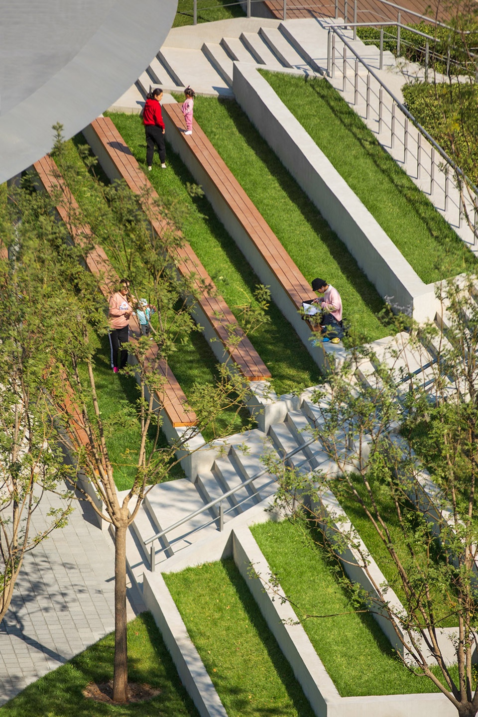 china national tennis center by la group