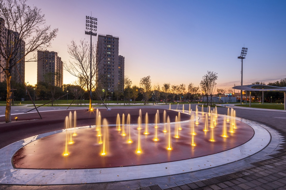china national tennis center by la group