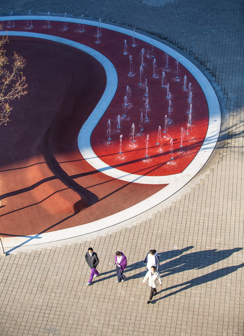 china national tennis center by la group