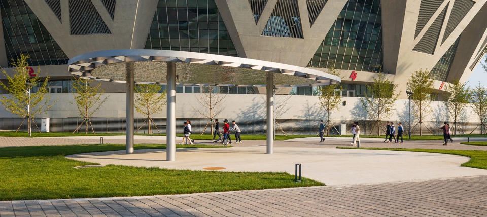 china national tennis center by la group