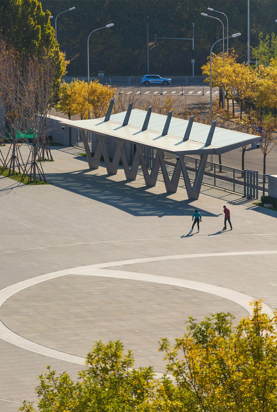 china national tennis center by la group