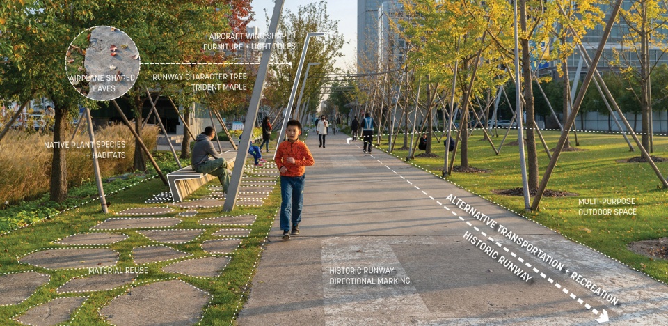 2021 asla urban design award of honor xuhui runway park sasaki