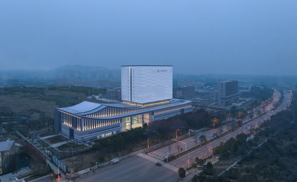 hubei provincial archives new building by csadi