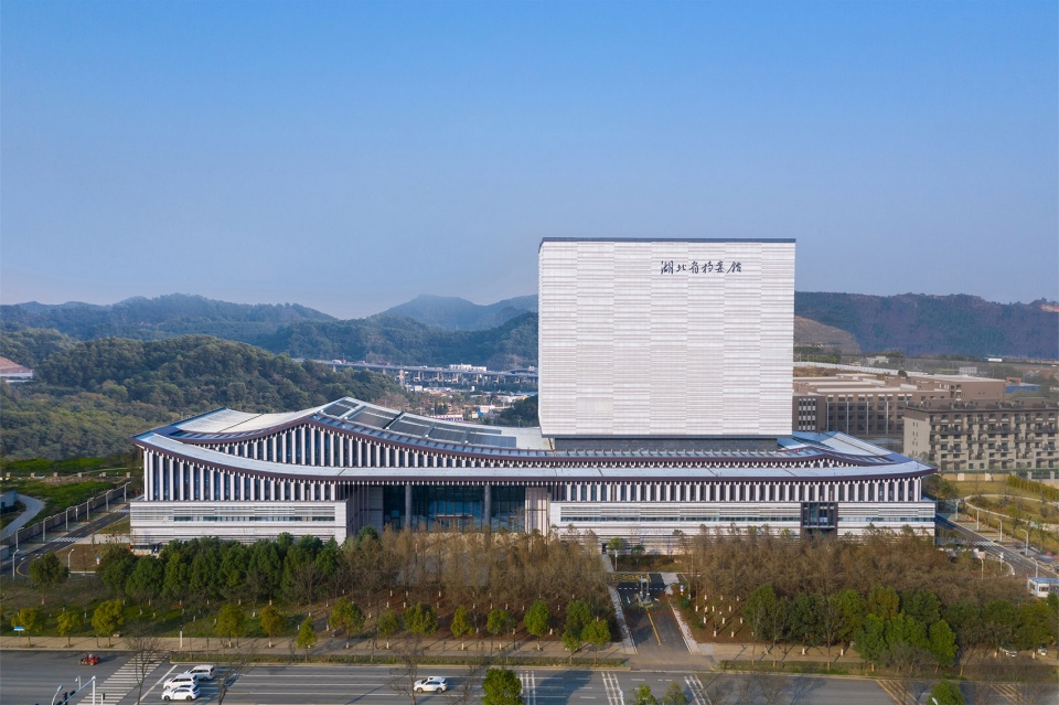 hubei provincial archives new building by csadi
