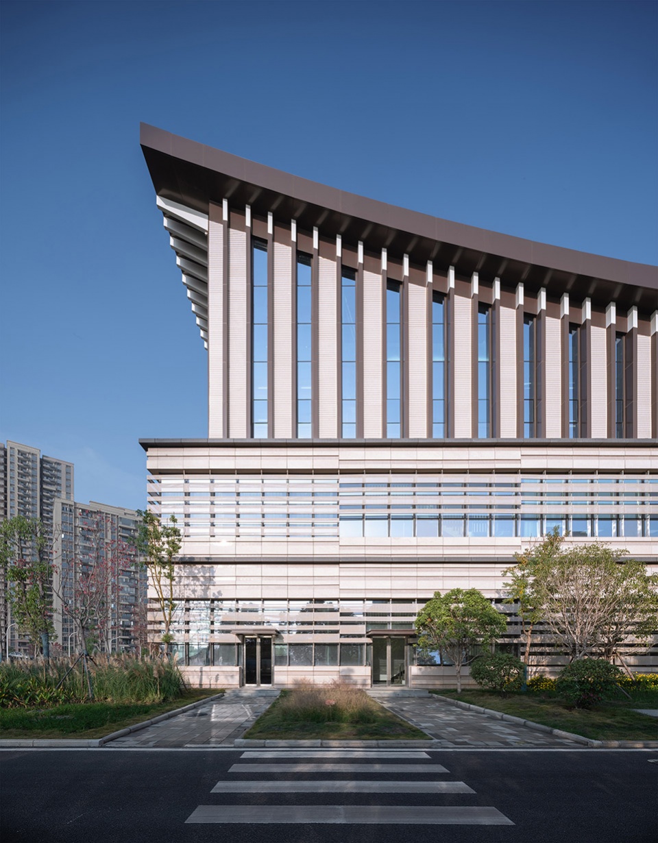 hubei provincial archives new building by csadi