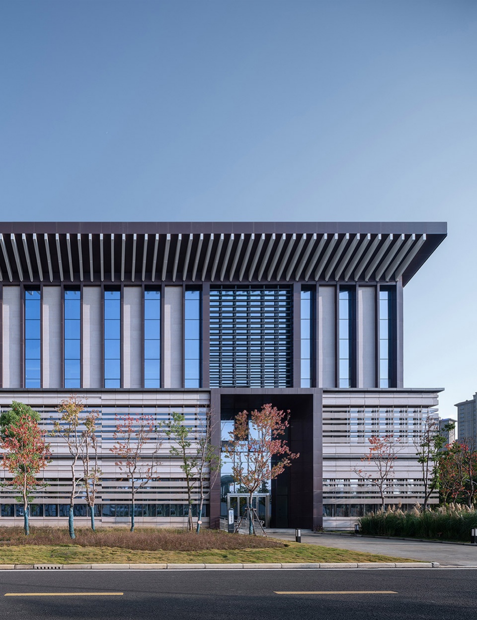 hubei provincial archives new building by csadi