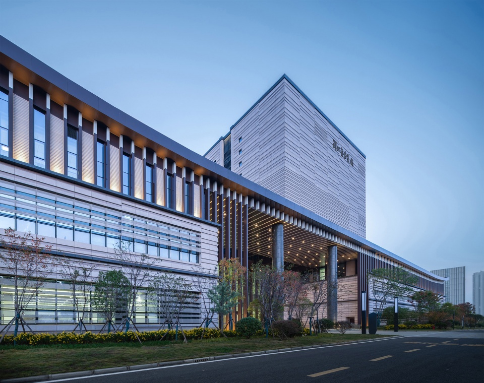 hubei provincial archives new building by csadi