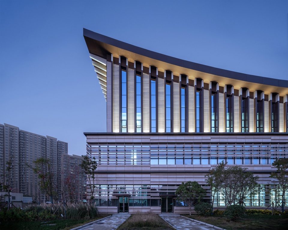hubei provincial archives new building by csadi