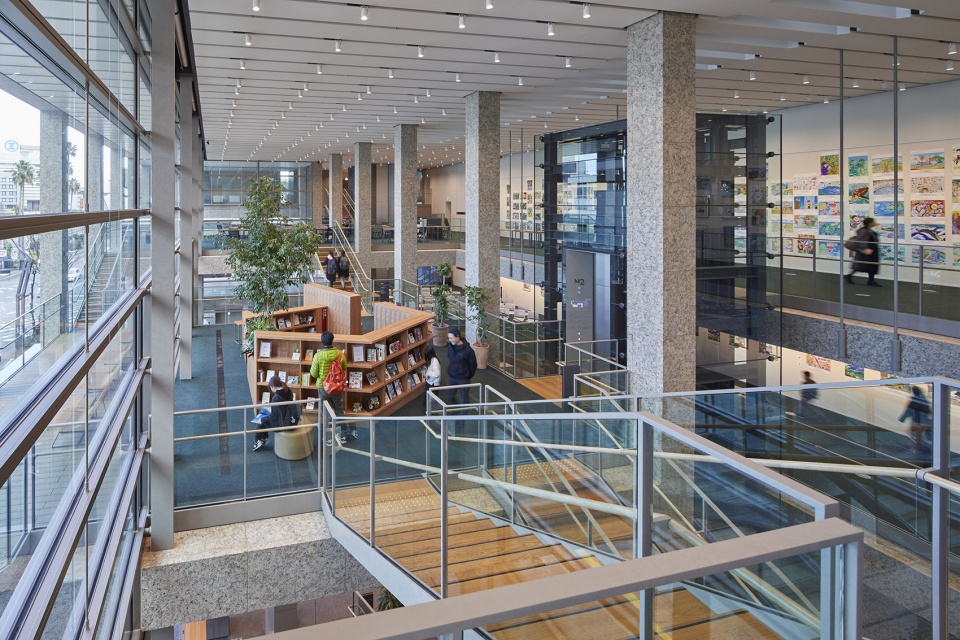 Awa Bank Head Office Sales Department Building by Nikken Sekkei Ltd