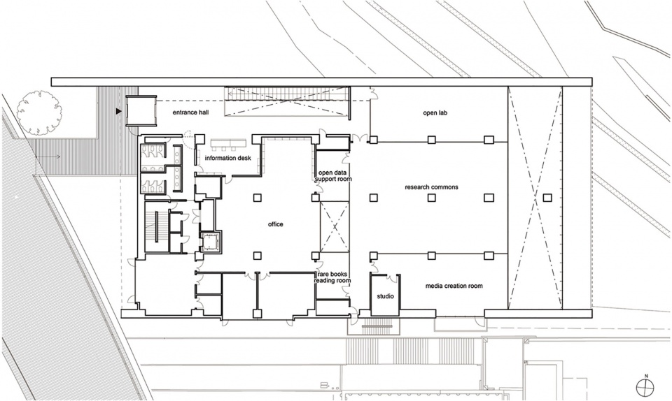 Katsura Library at Kyoto University Waro Kishi和KASSOCIATES