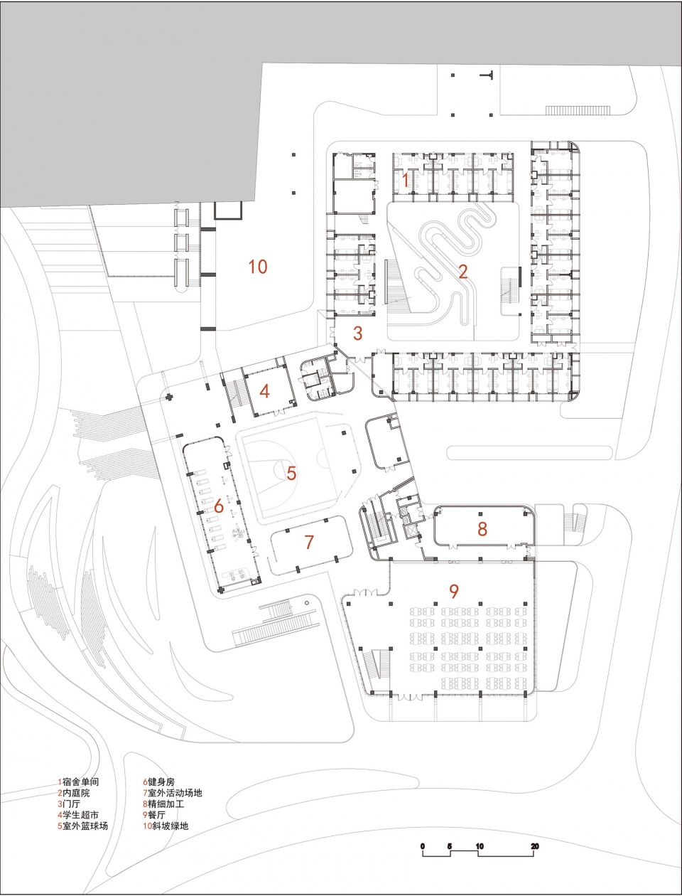 student community center at yangtze delta region institute quzhou of uestc by time space architecture studio tjad