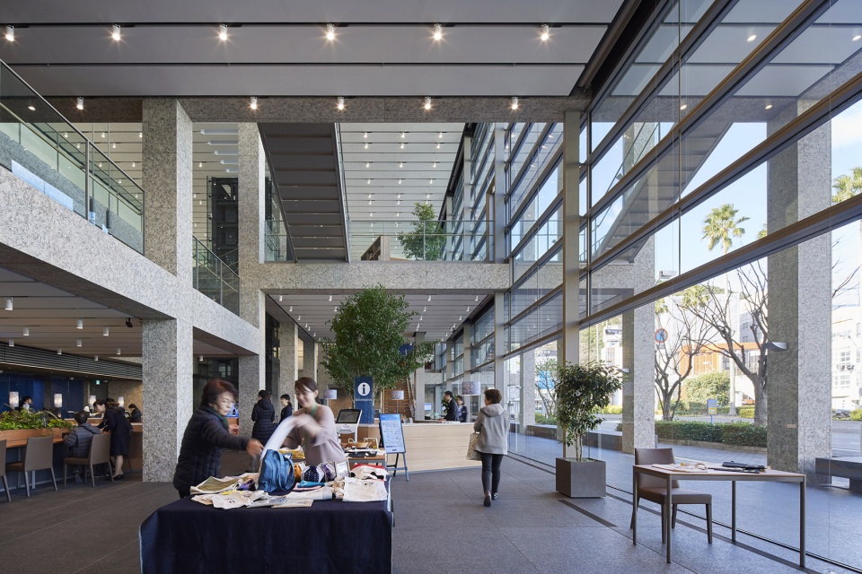 Awa Bank Head Office Sales Department Building by Nikken Sekkei Ltd