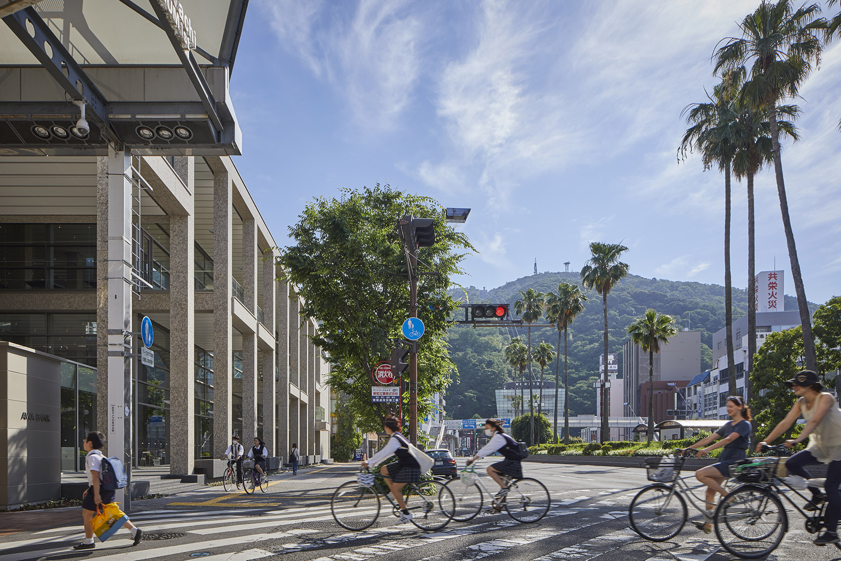Awa bank head office sales department building by nikken sekkei ltd 