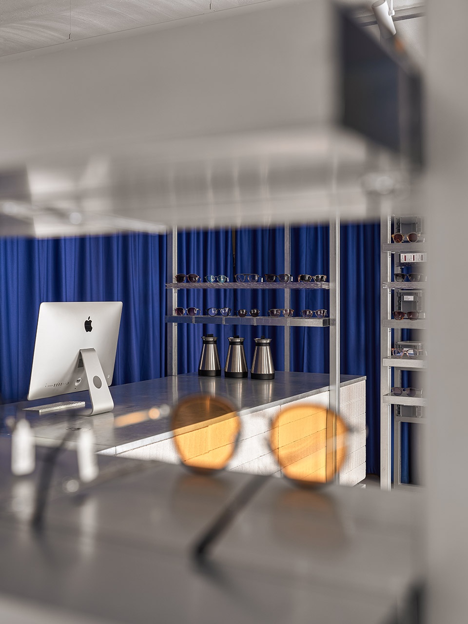 Radius 58 optics pop up Resource coffee by DA bureau