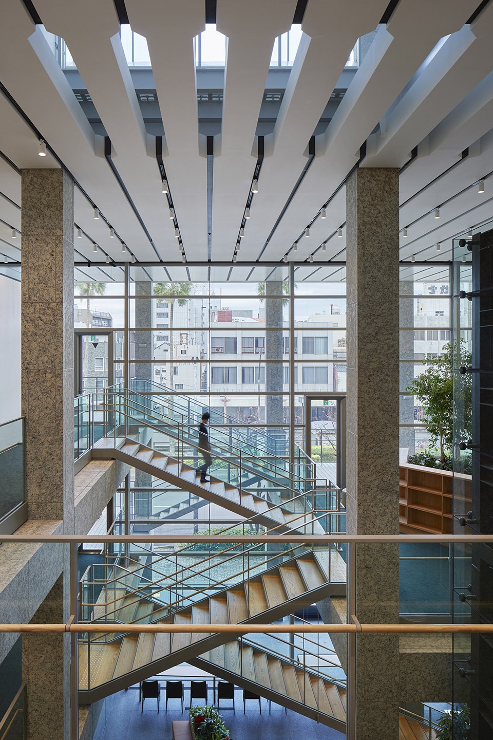 Awa Bank Head Office Sales Department Building by Nikken Sekkei Ltd