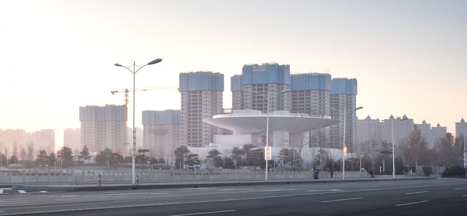taiping river urban area exhibition centre in shijiazhuang by azla