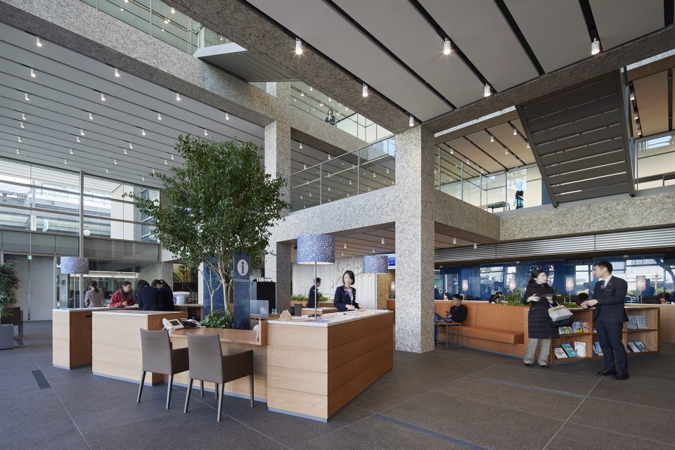 Awa Bank Head Office Sales Department Building by Nikken Sekkei Ltd
